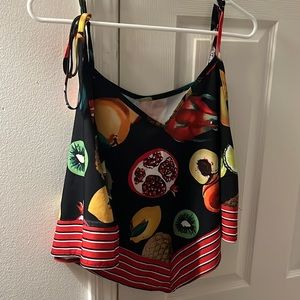 XL Shein Fruit Crop Top